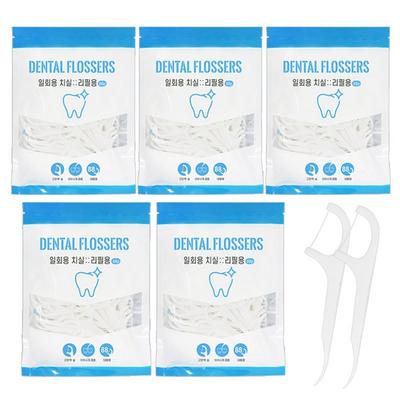 One Story Disposable Dental Floss 7.2cm, 88 Pieces, 5 Pieces
