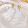Creative Jelly Color Jellyfish Pendant Earrings For Women Vacation Style Starfish Acrylic Graduated Earring Beach Party Jewelry