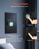 Wall Safe, 3-Tier Hidden Wall Safe with Fingerprint, Password, Key & Turning Knob, Q235 Cold-Rolled Steel In-Wall Box with Adjustable Shelves & Key