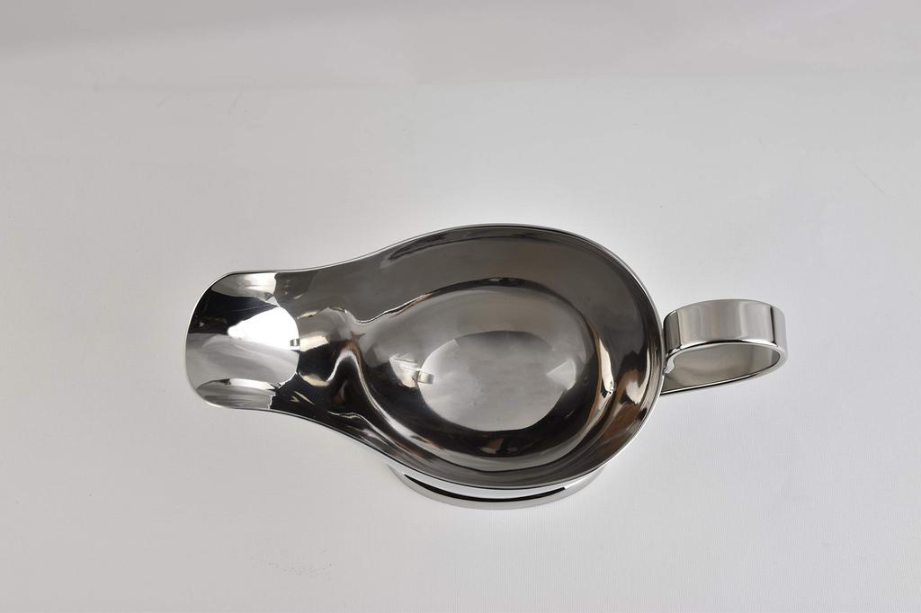 Wadasuke Seisakusho, Made in Japan, Stainless Steel Plain Sauce Pot, Medium, for Cafes and Curry Shops, Retro Mirror Finish, Made in Tsubame-Sanjo, 23