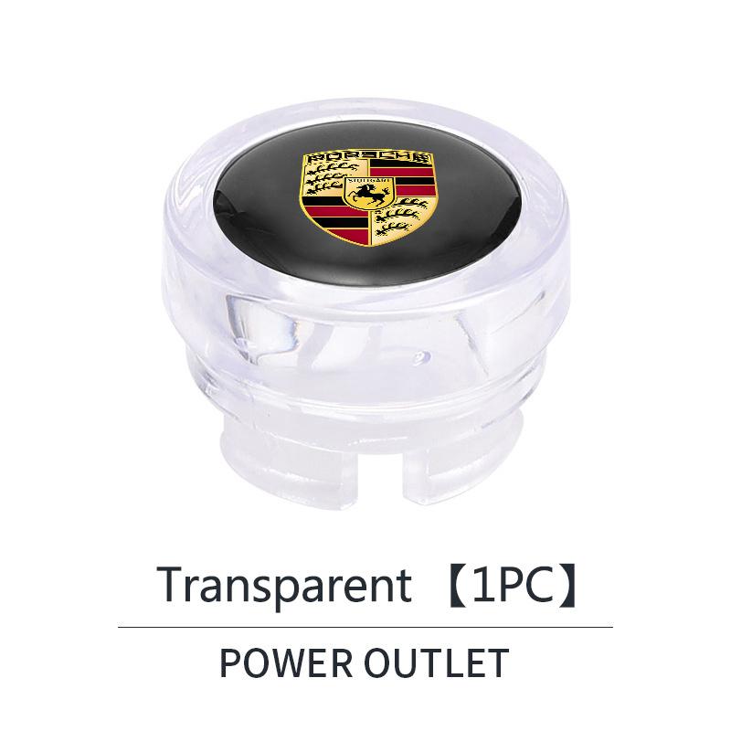 ABS Auto Zigarettenanzünder Abdeckung Staubdichte Dekokappe Für Porsche Cayenne Panamera Macan 911 718 Taycan Boxster Cayman 918