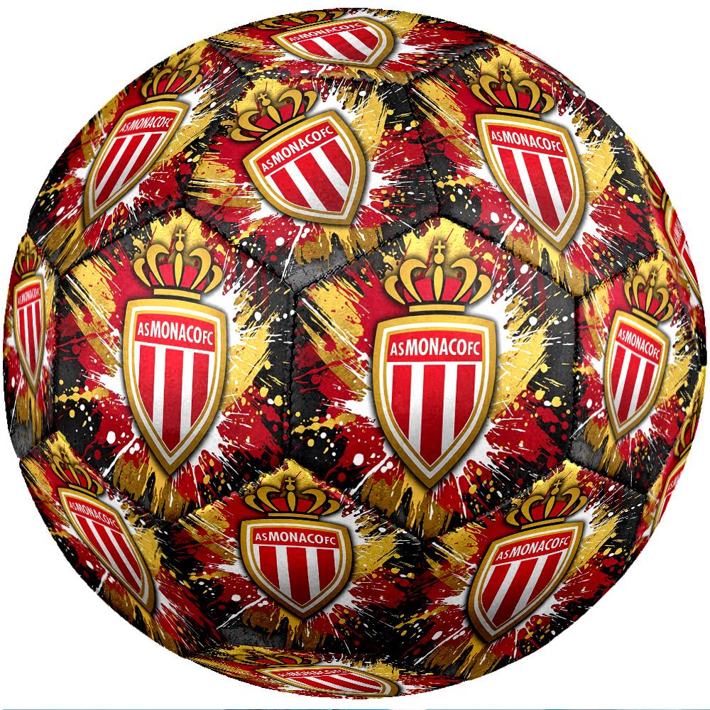 Monaco FC Size 5 Standard Football Durable Training Match Soccer Ball for Adult Outdoor Sports