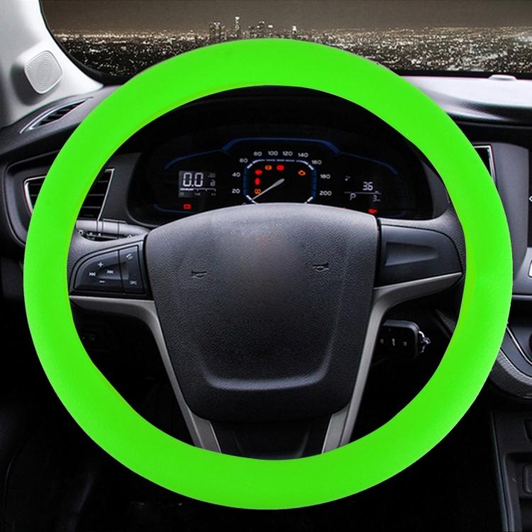Crocodile Texture Universal Rubber Car Steering Wheel Cover For 34-48cm Wheel