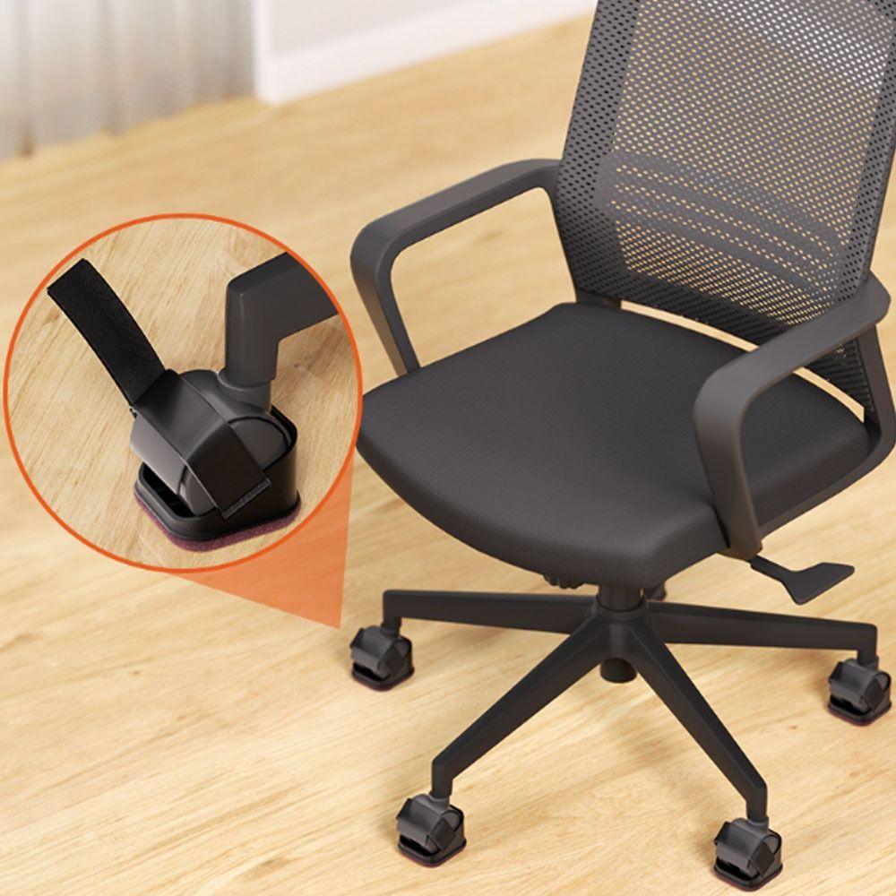 5 Stück Riemen-Design Stuhlrollen-Schutz Nichtgewebtes Material Anti-Rutsch Filzboden Möbelpolster Leise Geräuschreduzierung