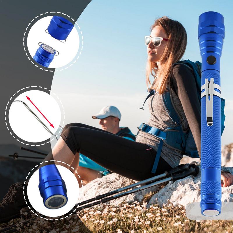 Magnet 3 LED Magnetic Pickup Tool Telescoping Flexible Extensible Led Flashlights Perfect Mechanical Pick- Up Tools Gifts