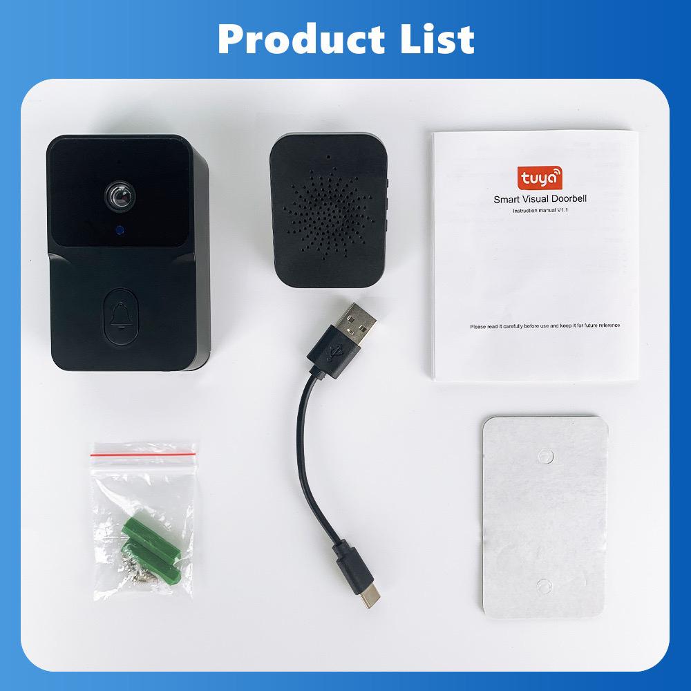 WiFi Video Türklingel Drahtlose HD Kamera IR Alarm Sicherheit Smart Home Türklingel WiFi Gegensprechanlage für Zuhause