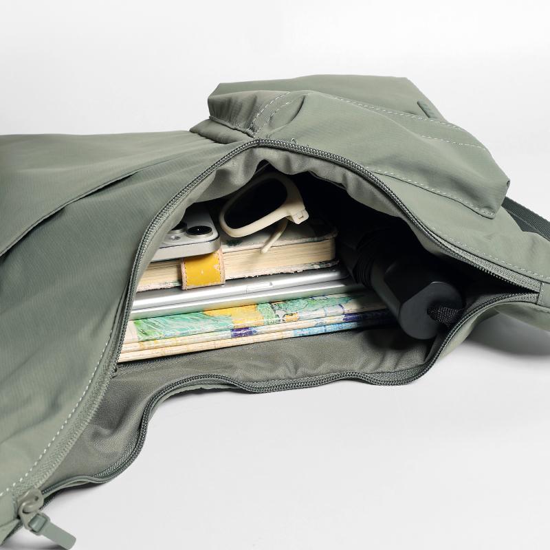 Multi-Pocket Sports Crossbody Bag Large Capacity Student Class Commuter Shoulder Bag