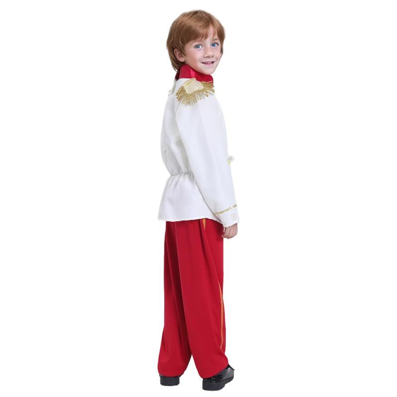 Handsome Prince Costume for Boys Fairy Tale Halloween Stage Performance Dress Up Outfit