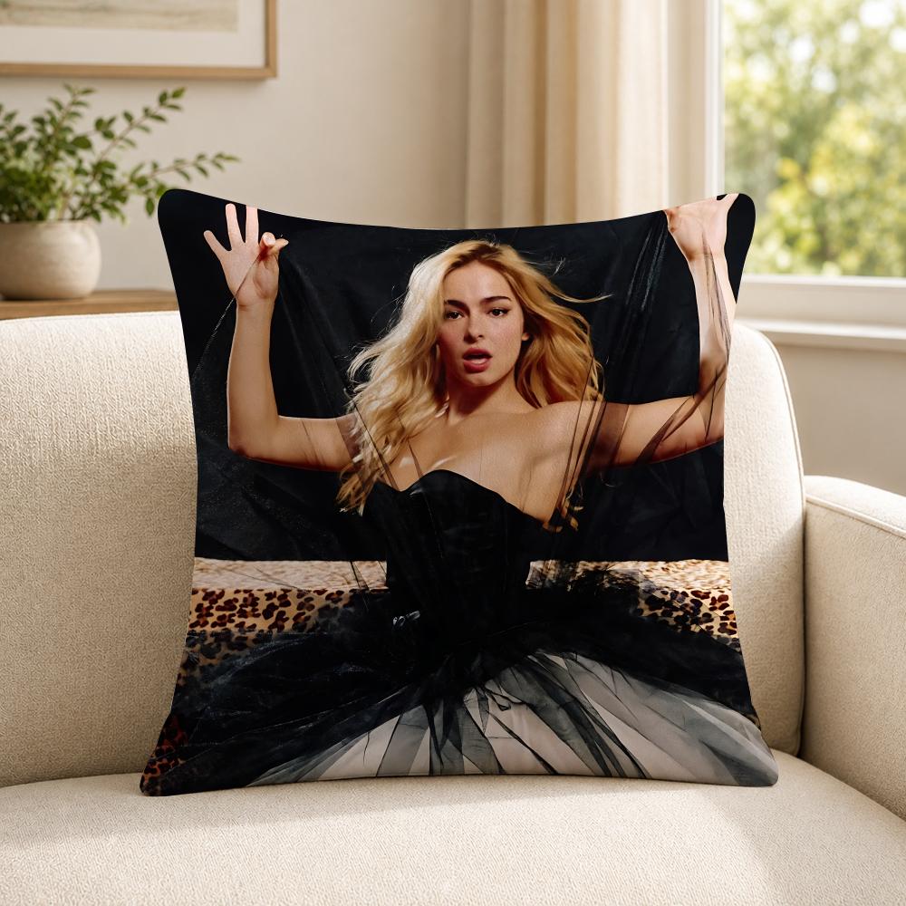 Person AAddison RRae funny Cushion Cover Soft Short Plush SkinFriendly Cushion Case for MultiScene Use