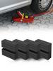 Largoods Jack Stand Pads, Rubber Material, Anti-Slip, Square Shape, Jack-Up Adapter, Support, Universal Jack Attachment, Protection, Scratch Preventio