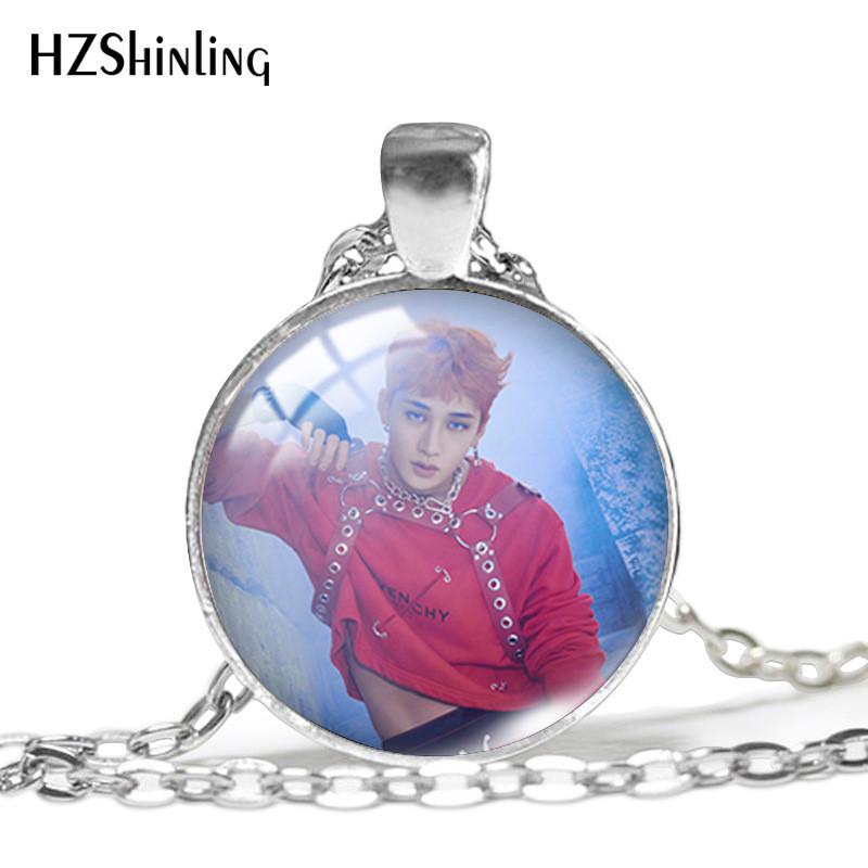 Stray Kids Inspired Geometric Pendant Necklace With Timeless Gemstone Design For Fans