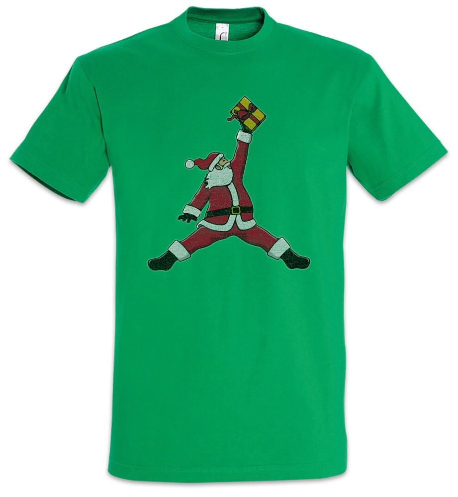 

Air Santa T-Shirt White Christmas Fun Basketball Clause Let It Snow 2XL