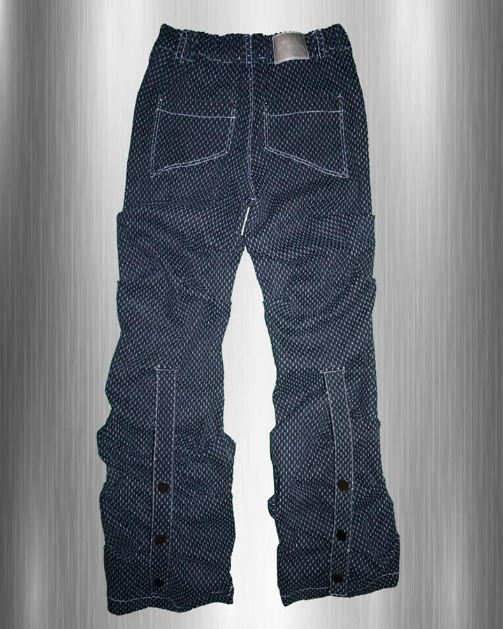 Ubing Crumble Punching Denim Pants (Navy)