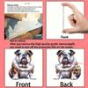 2D Flat Bulldog Humans Most Loyal Significant Other Animal Lovers Art Deco Ornaments Pendant Keychain, Suitable for Any Holiday Occasion, Gift Giving