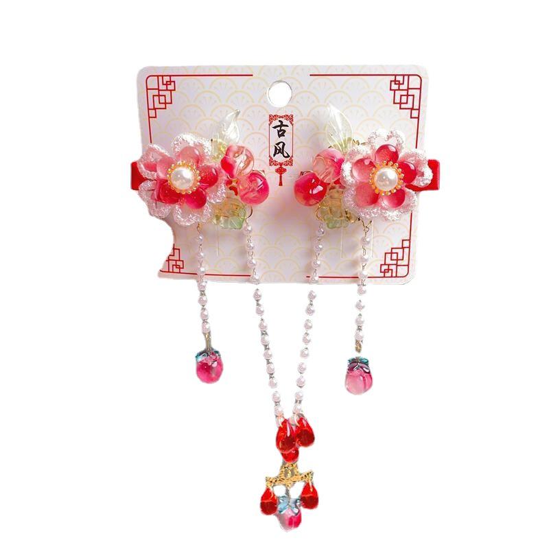 Children's Hanfu Princess Forehead Chain Hair Accessory with Tassel & Bindi