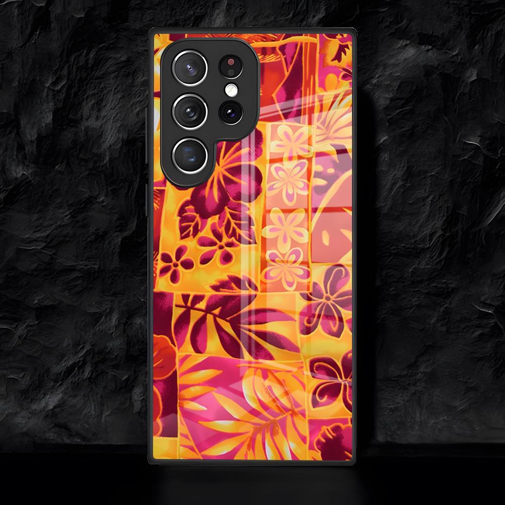 Pretty Tiki Pattern Phone Case For Samsung S26 S25 Edge Ultra 24 23 22 21 Ultra Plus Fe A55 56 15 4G 5G Glass Cover