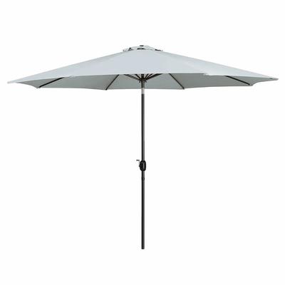 Umbrella Steel 8 Ribs D300 Cm Polyester White Garden, Pool, Terrace 10487