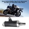 28mm Exhaust Muffler Pipe Fit for Motorcycle Dirt Bike ATV Quad 50cc-150cc Black