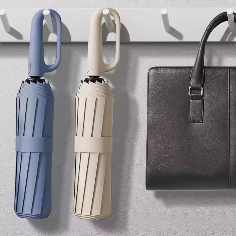 Folding Strong Windproof Automatic Umbrella 192 Keel Buckle Umbrella Sunshade Men'S Umbrella Rain Large Parasol For Women