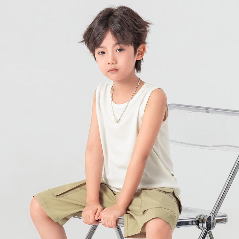 Boys Solid Color Summer Sport Vest 170