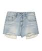 THEVINYLHOUSE Unbalance Micro Denim Skirt (W) Light Blue
