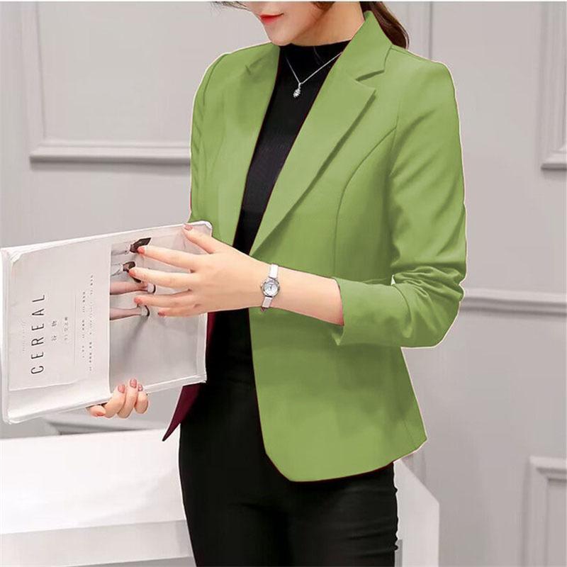 Giacca da lavoro basica da donna, casual, alla moda, slim fit, da lavoro, da donna, di alta qualità