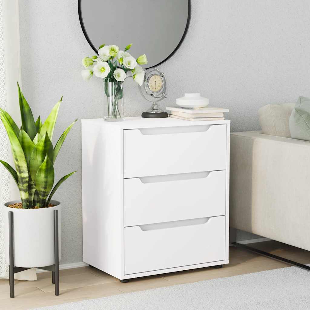 VISNES Sideboard White 60 x 40 x 73 cm Engineered Wood