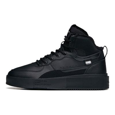 Warme Rutschfeste Langlebige High-Top Skateschuhe Damen Sneaker Schwarz 922148911-1