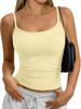 2026 European Women's Versatile Slim Fit Square Neck Vest Top
