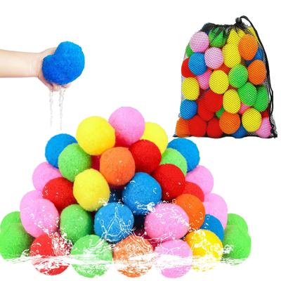 60 Stück Wiederverwendbare Wasserbälle, Wasserballons für Outdoor-Spielzeug und Spiele, Wasserspielzeug für Kinder Erwachsene Jungen & Mädchen, Sommerbälle für Pool und Hinterhof-Spaß
