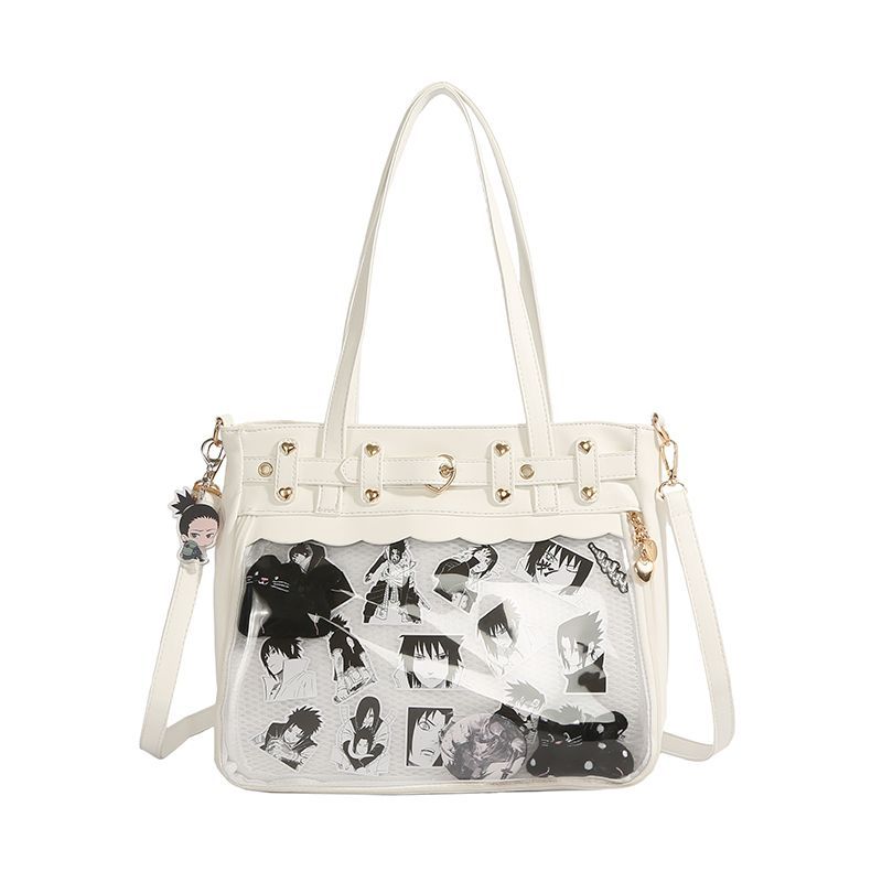 New Original Y2K Ita Bag Subculture Punk Goth Pu Large Capacity Crossbody Bag J Girls JK Uniform Shoulder Bag Ulzzang Itabag