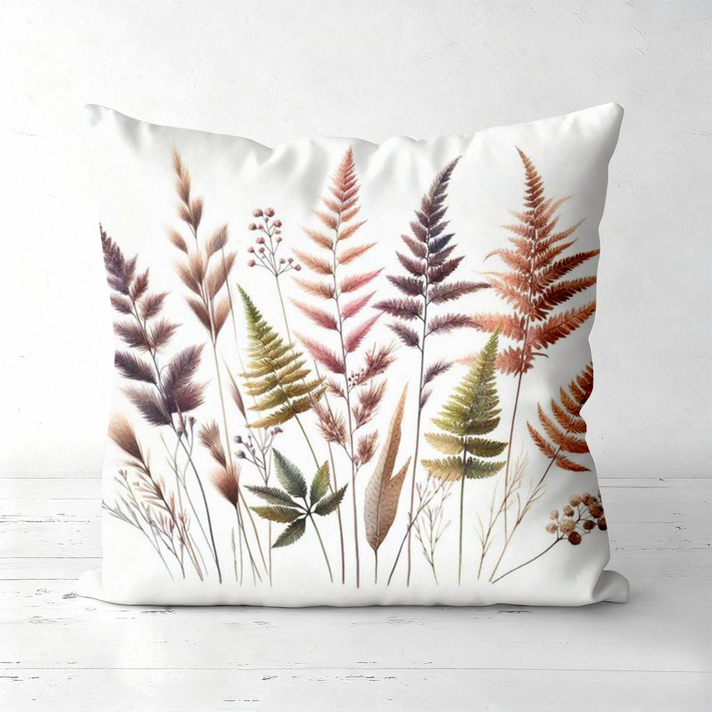 Floral Patterned Cushion Covers For Home Decor Polyester Pillowcase, Sofa Decorative Cushion Cov Headboard Pillow