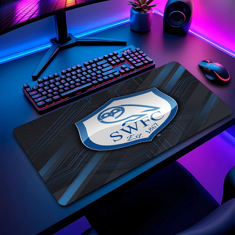Sheffield Wednesday Football Pattern Mouse Pad Non?Slip Rubber Base Gaming Mousepad For Desk Office Home