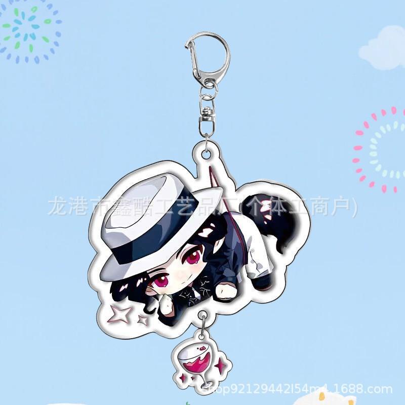 Demon Slayer Acrylic Double Sided Keychain Kamado Tanjiro Zenitsu Agatsuma Anime Merchandise  Bulk Accessories Pendant