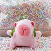 Little Red Book Capybara & Guinea Pig Plush Keychain Ornament