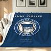 1PC Hertha BSC Custom Name Patterned Flannel Blanket Suitable For All Seasons for Home Decor Warmth and Comfort Gifts Holiday Present