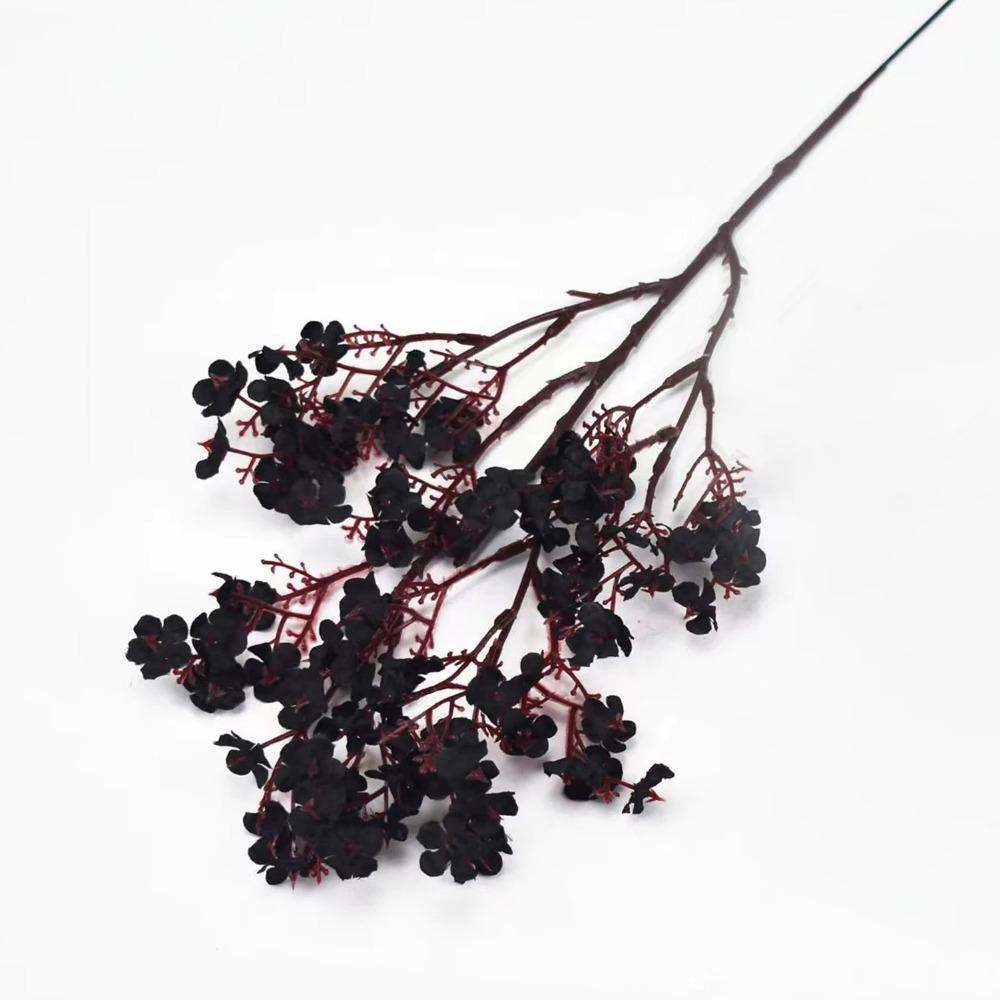 

Искусственные цветы Цветы вишни Гипсофила Искусственные цветы Сделай сам Свадебные украшения для дома Ваза Искусственные цветы Ветка 1 Piece чёрный