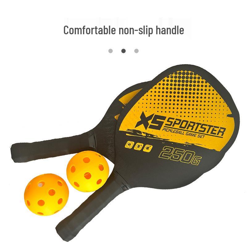 Wooden Beach Pickleball Paddle and Ball Set – Outdoor Sports Fitness Kit