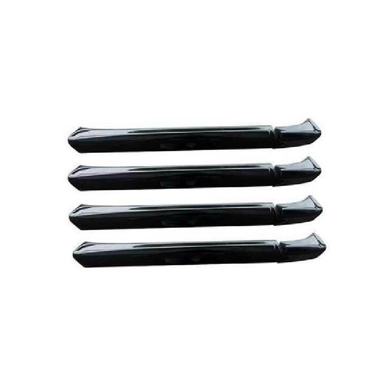 Black Steel Sports Side Smart Door Handle Cover Trim 8PC For Ford Edge 2015-