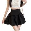 Women's Spring High Waist Fluffy A-Line Pleated Skirt