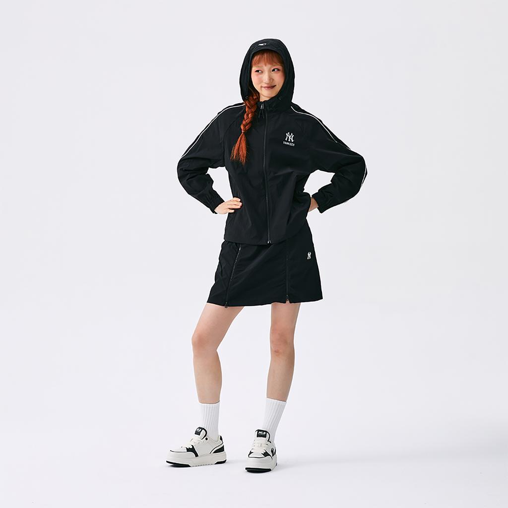 New MLB New York Yankees Basic Collection SS25 Casual Short Skirts Women's Black 3FSKB0753-50BKS