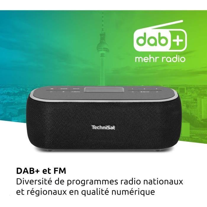 Enceinte bluetooth portable - technisat - viola bt 1 - dab fm - 6w - batterie rechargeable 9h