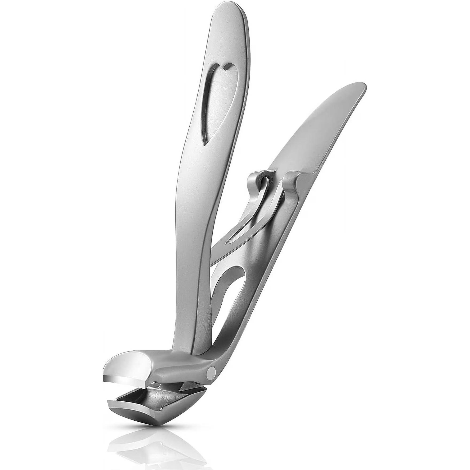 Curved Nail Clippers Ergonomic Thick Nail Clippers Splash-Proof Nails