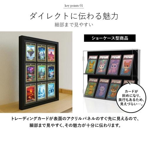 iikuru Trading Card Storage with Magnetic Loader, Trading Card Case for Storage, Display, and Display, Holds 9 Cards