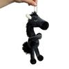 Cartoon Simulation Horse Stuffed Toy Keychain Exquisite Craftsmanship Stuffed Horse Plush Toy Keyring Fantasy Style