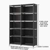 Durable Multilayer Bookshelves Cases 5/6 Tiers Cube Storage Organizer Metal Shoe Rack  Storage