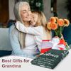 Afterprints Gifts for Grandma Blanket, Grandma Birthday Gifts, Mothers Day, Grandparents Day Present for Grandma from Granddaughter, We Love You Cozy