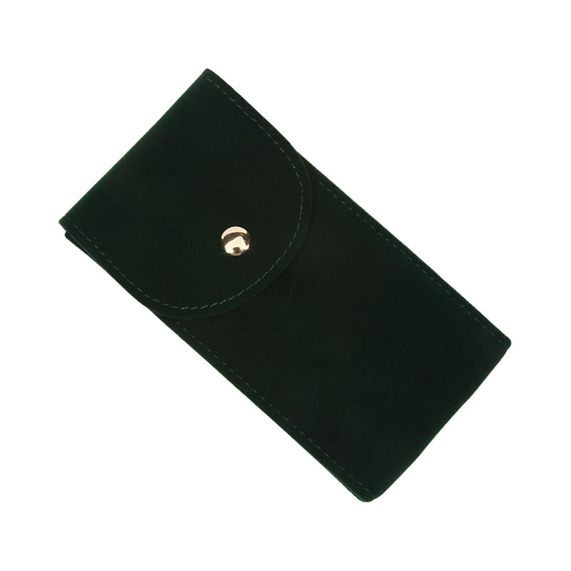 Portable Jewelry Watch Organizer Protective Bag with Flip Cover Trvel Single Watch Storage Pouch