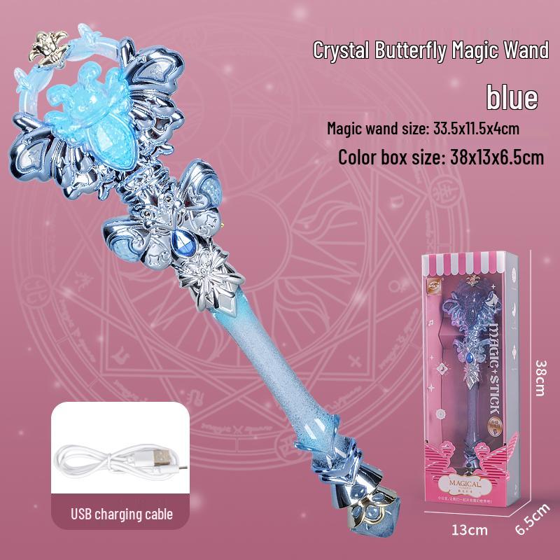 Enchanted Fairy Wand: Dreamy Luminous Scepter for Girls - Elsa Princess Lightsaber
