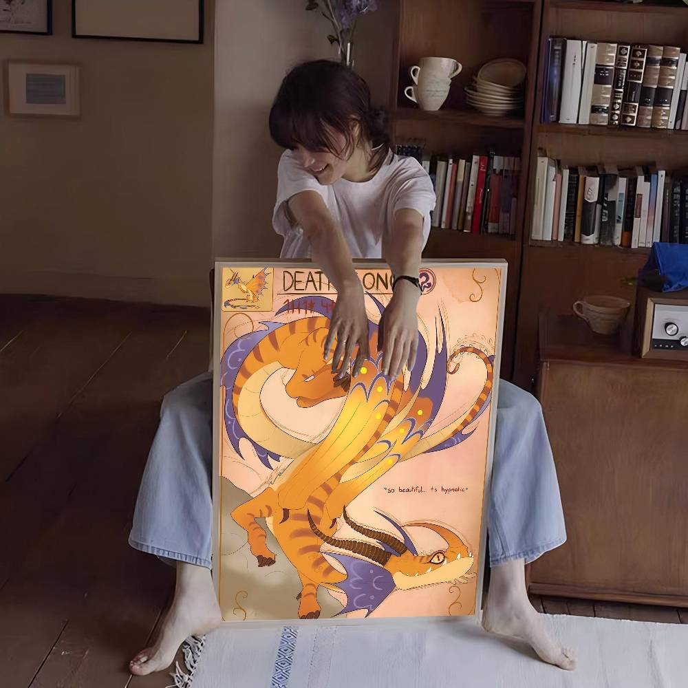 H-How To T-Train Your D-Dragon Whitepaper Poster Retro Kraft Paper Sticker DIY Room Bar Cafe Vintage Decorative Painting